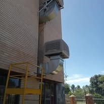 Breezair TBQ550 evaporative cooler installed
