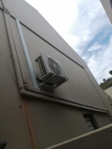 Jetair midwall split air conditioner installed