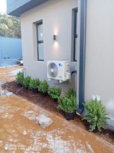 Jetair midwall split air conditioner installed