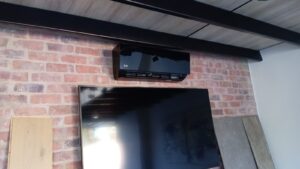 Jetair black mirror midwall split air conditioner installed
