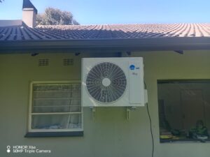 Jetair midwall split air conditioner installed