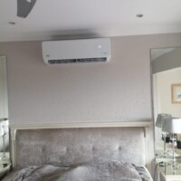 Jetair midwall split air conditioner installed