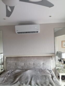 Jetair midwall split air conditioner installed