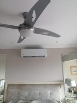 Jetair midwall split air conditioner installed